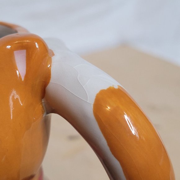 Pier 1 Imports Cat Mouse Mug Dolomite Calico Ceramic Crazing - Picture 7 of 11